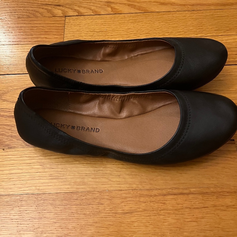 Lucky Brand Emmie Leather Ballet Flats